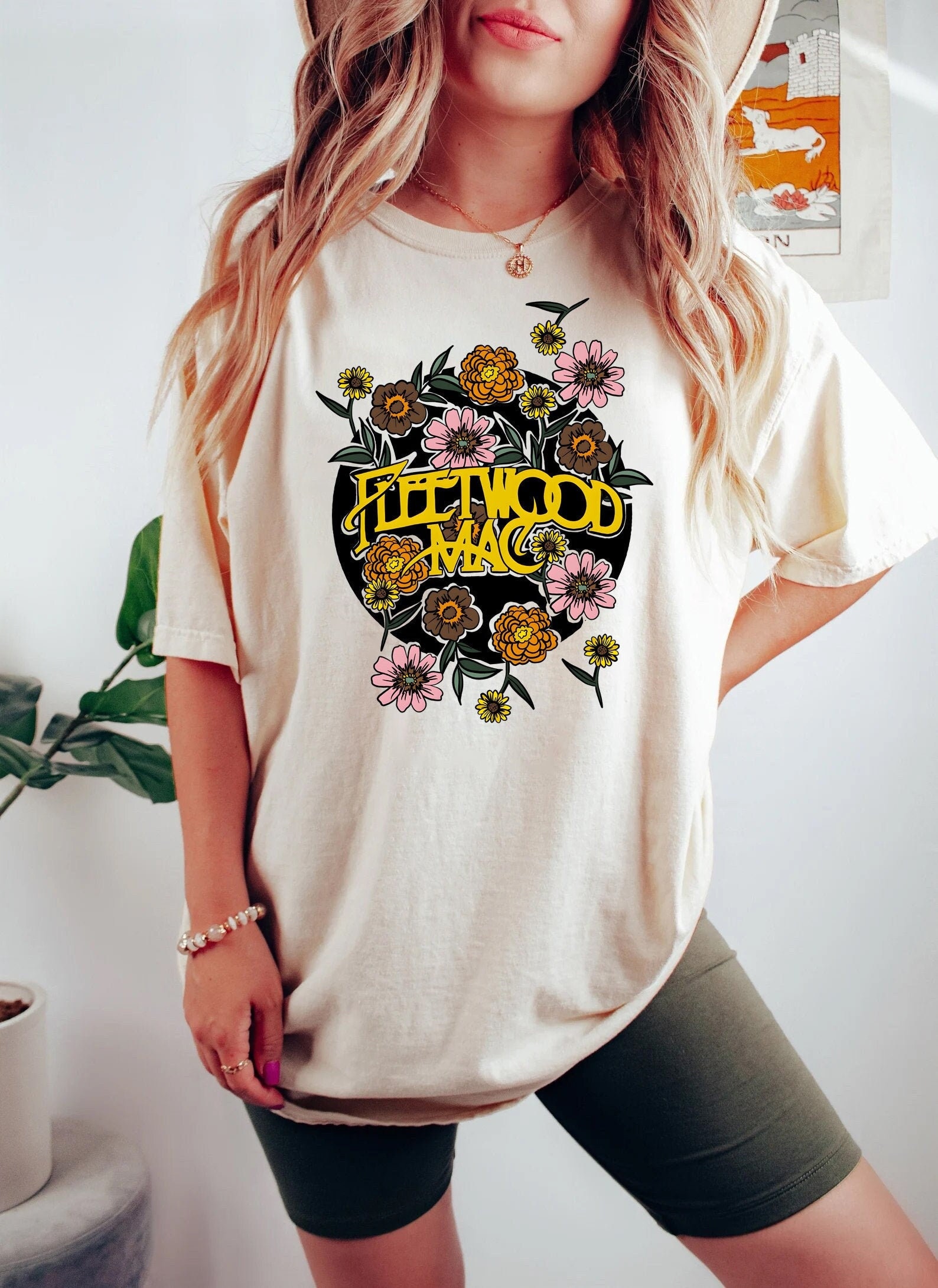 Vintage Fleetwood Mac Flower Shirt Vintage Fleetwood Mac Flower Shirt