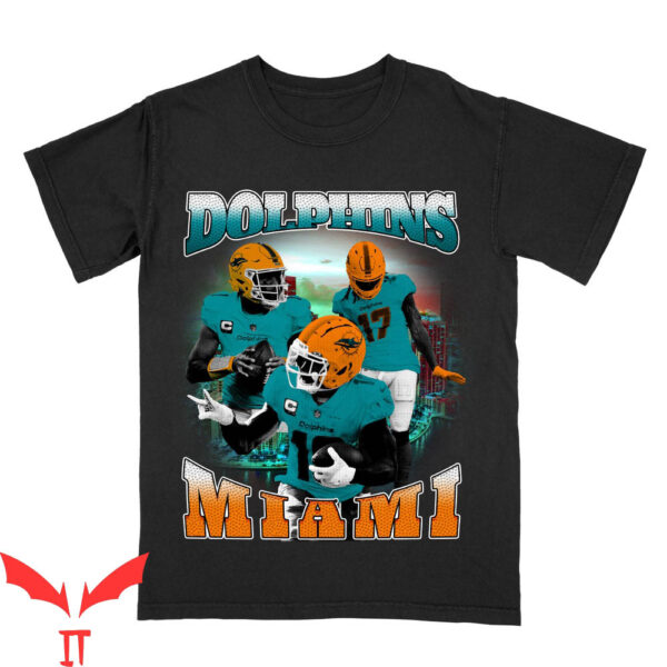 Vintage Miami Hurricanes T-Shirt Dolphins Bootleg