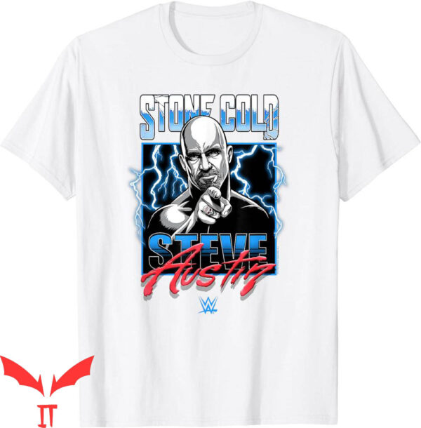 Vintage Stone Cold T-Shirt WWE Steve Austin Pointing Poster