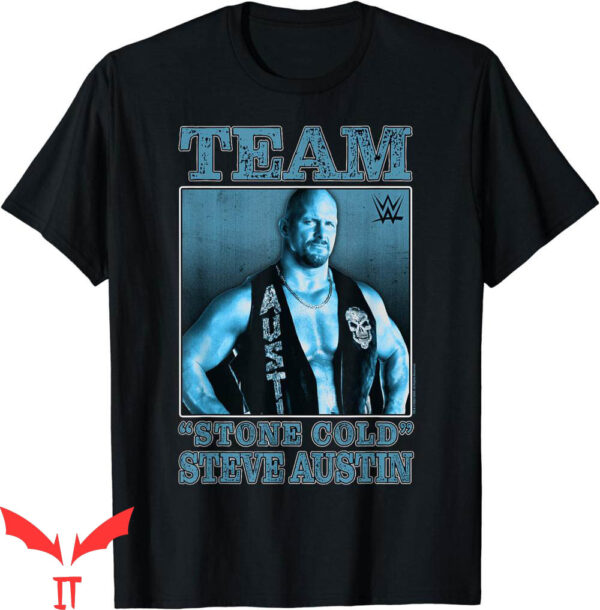 Vintage Stone Cold T-Shirt WWE Team Steve Austin Poster