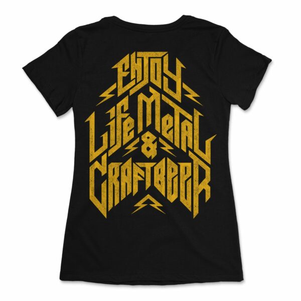 Vox&Hops Enjoy Life, Metal & Craft Beer Girls T-shirt