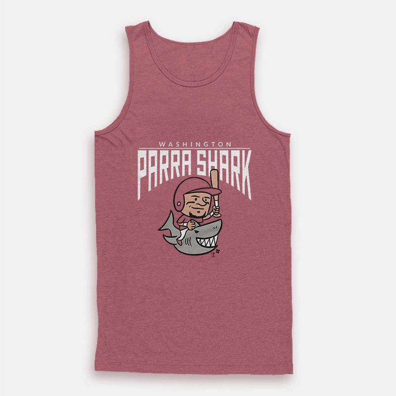 Washington Parra Shark Baseball Poster Tank Top Washington Parra Shark Baseball Poster Tank Top