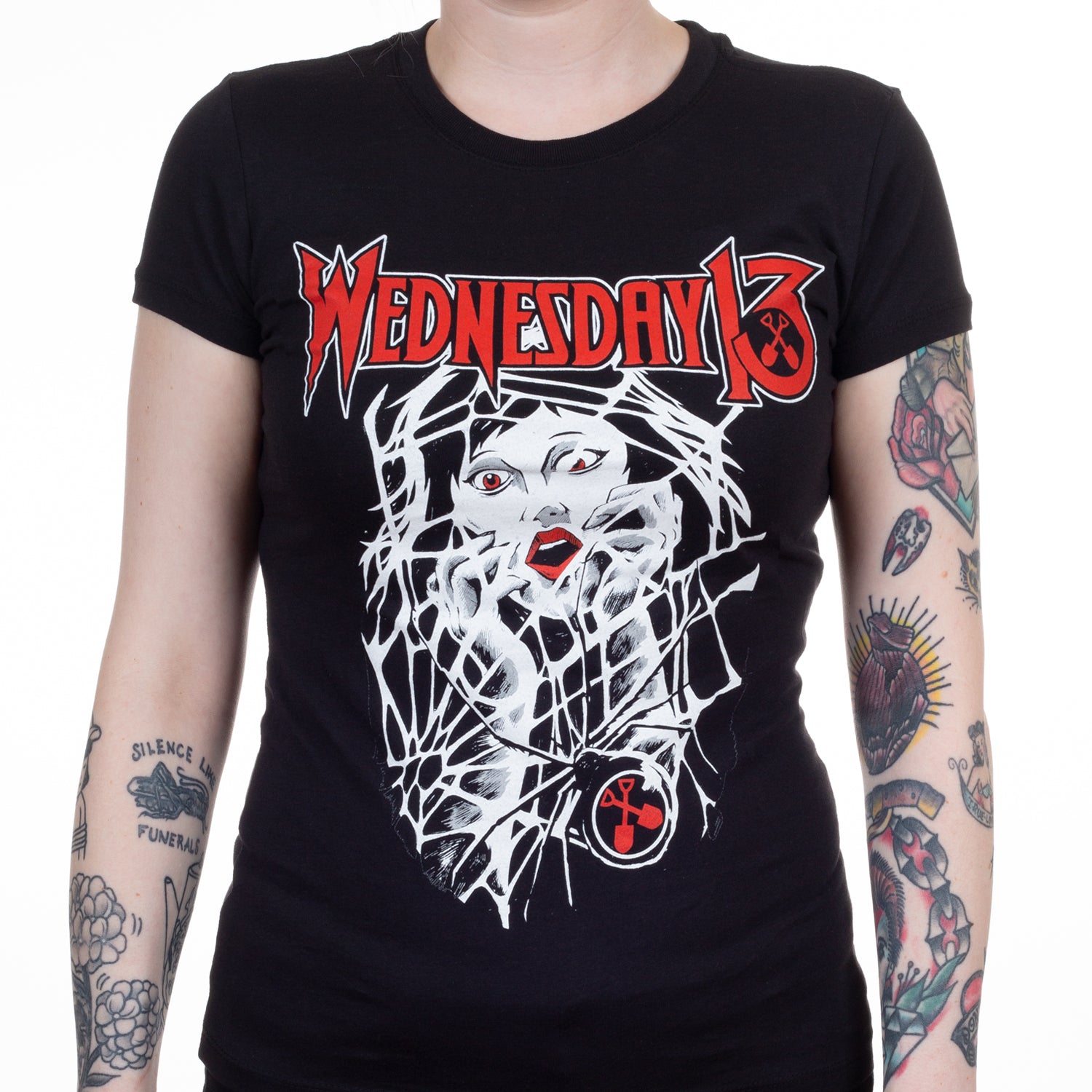 Wednesday 13 Spiderweb Girl Girls T-shirt Wednesday 13 Spiderweb Girl Girls T-shirt