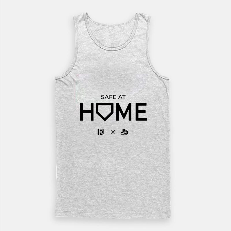 White Routine X Justbats Safe At Home Tank Top White Routine X Justbats Safe At Home Tank Top
