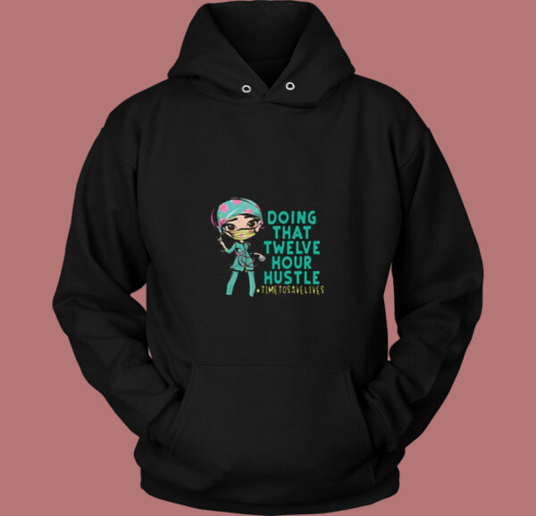 12 Hour Hustle 80s Hoodie