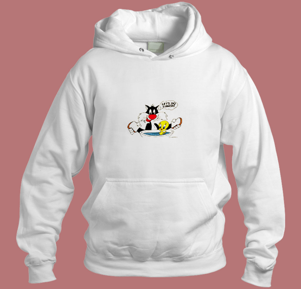 1988 Vintage Looney Tunes Lets Do Lunch Aesthetic Hoodie Style 1988 Vintage Looney Tunes Lets Do Lunch Aesthetic Hoodie Style
