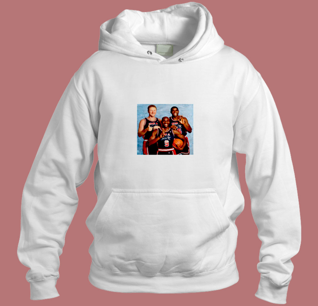 1992 Olympic Dream Team Larry Bird Michael Jordan Ervin Magic Johnson Aesthetic Hoodie Style 1992 Olympic Dream Team Larry Bird Michael Jordan Ervin Magic Johnson Aesthetic Hoodie Style