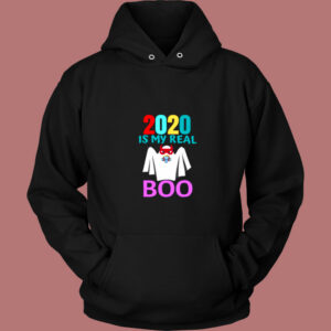2020 Is My Real Boo Halloween Vintage Hoodie