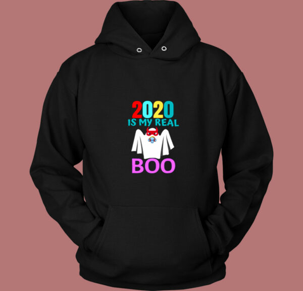 2020 Is My Real Boo Halloween Vintage Hoodie