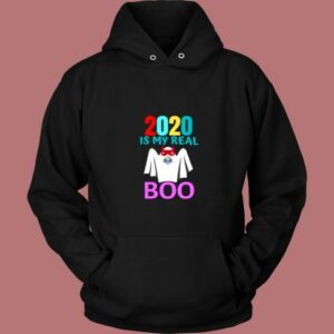 2020 Is My Real Boo Halloween Vintage Hoodie