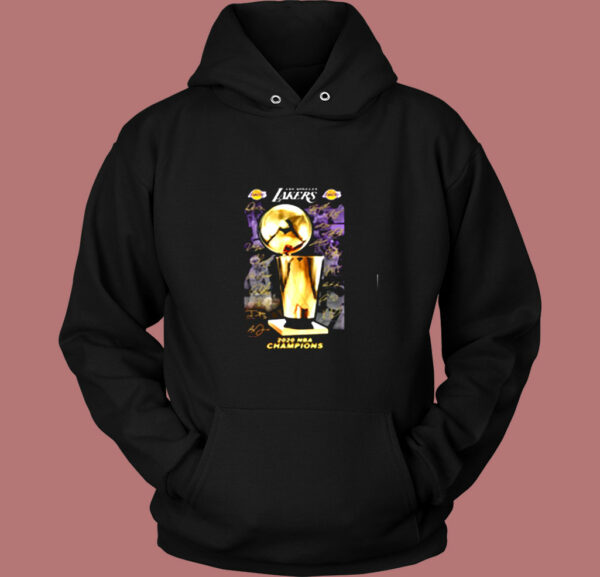 2020 Los Angeles Lakers Champions Signature Vintage Hoodie