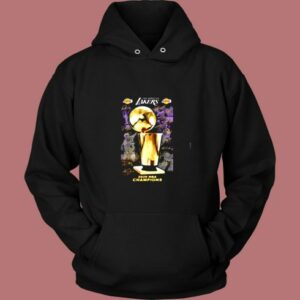 2020 Los Angeles Lakers Champions Signature Vintage Hoodie