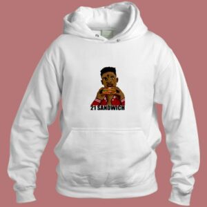 21 Savage Eating A Sandwich Aesthetic Hoodie Style