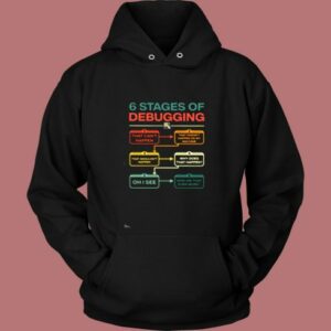 6 Stages Of Debugging Vintage Hoodie