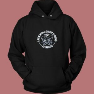 A New World Order Is Rising Illumicati Cat Vintage Hoodie 2