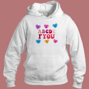 ABCDEFU Matching Colour Hoodie Style