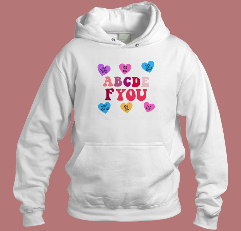 ABCDEFU Matching Colour Hoodie Style ABCDEFU Matching Colour Hoodie Style