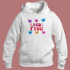 ABCDEFU Matching Colour Hoodie Style