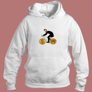 Abraham Lincoln Riding Bike Aesthetic Hoodie Style