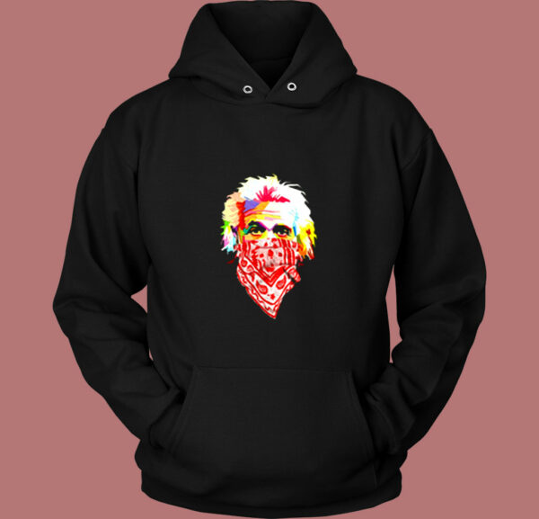 Albert Einstein Bandana Vintage Hoodie