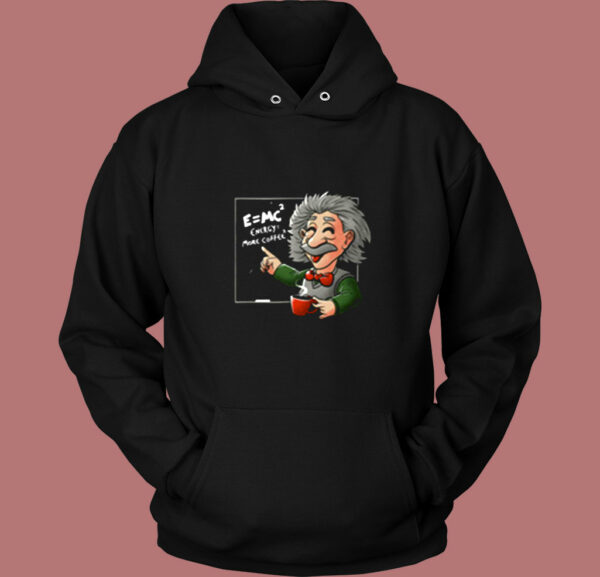 Albert Einstein Physicist Coffee Equation Vintage Hoodie