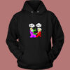Albert Einstein Pythagoras Fight Funny Physicists Vintage Hoodie