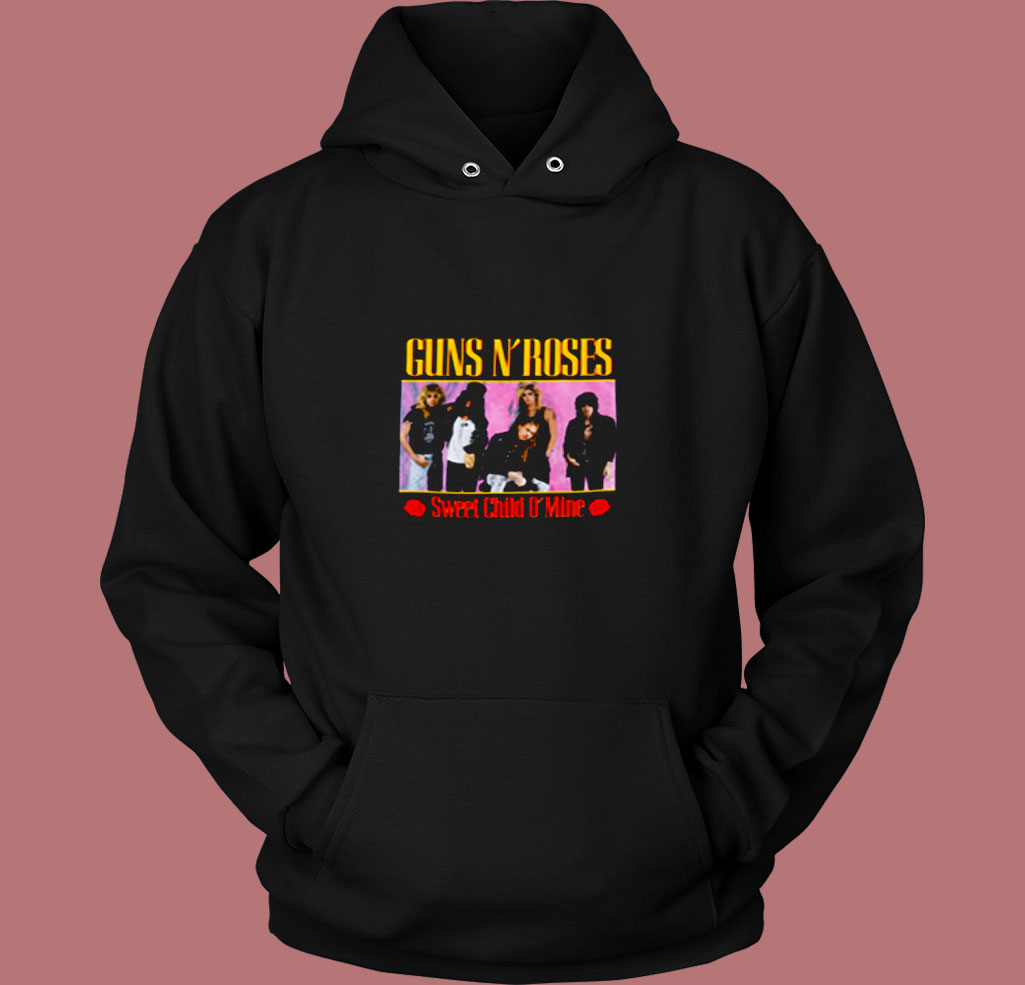 Album Guns N Roses Sweet Child O Mine 80s Hoodie Album Guns N Roses Sweet Child O Mine 80s Hoodie