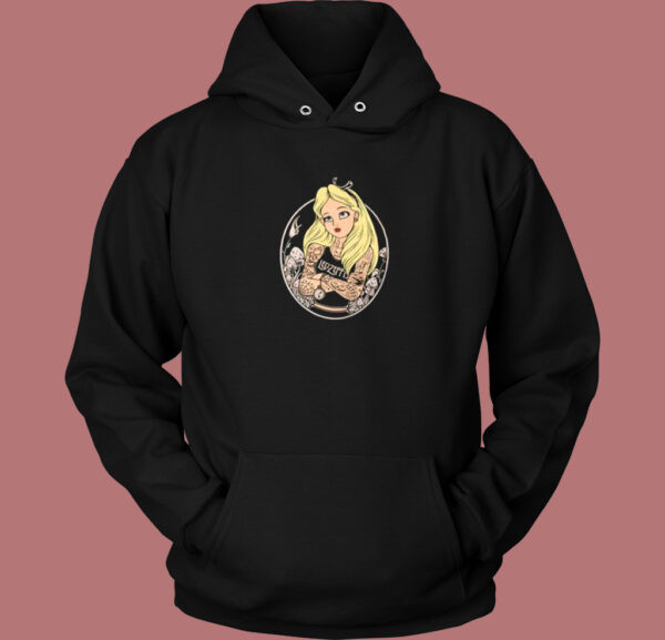 Alice In Wonderland Tattoo Hoodie Style