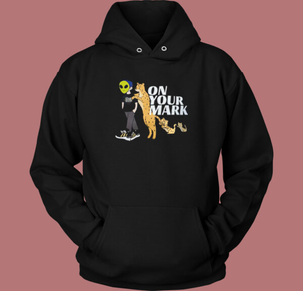 Alien And Panther On Your Mark Hoodie Style