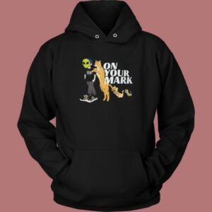 Alien And Panther On Your Mark Hoodie Style