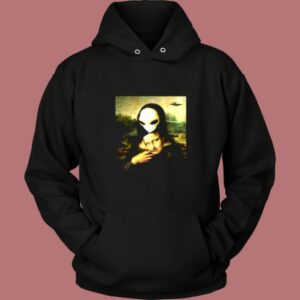 Alien Monalisa Vintage Hoodie