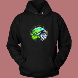Alien Peace Sign Vintage Hoodie