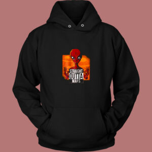 Alien Straight Outta Mars Vintage Hoodie