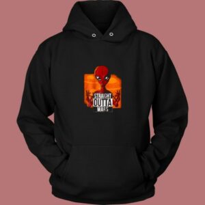 Alien Straight Outta Mars Vintage Hoodie