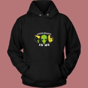 Aliens Believe In Me Vintage Hoodie 2