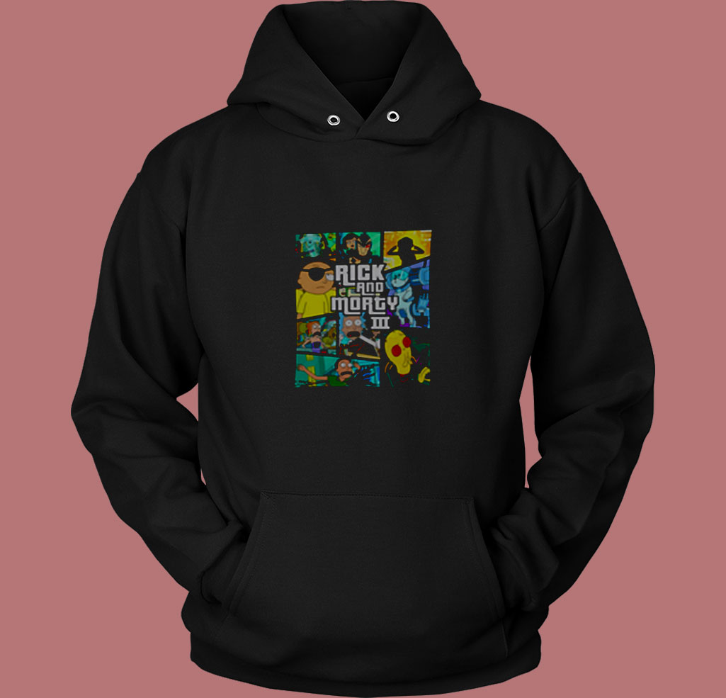 All Seasons Rick Andmorty Mash Up 80s Hoodie All Seasons Rick Andmorty Mash Up 80s Hoodie