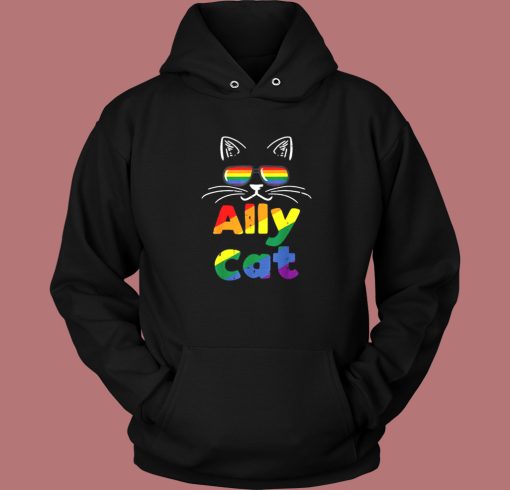 Ally Cat Pride Month Hoodie Style Ally Cat Pride Month Hoodie Style
