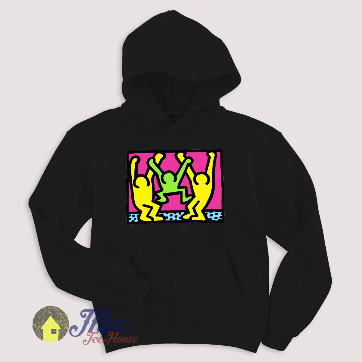 American People Dancing Pop Art Style Hoodie Size S-XXL American People Dancing Pop Art Style Hoodie Size S-XXL