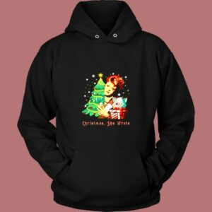 Angela Lansbury Christmas She Wrote Vintage Hoodie