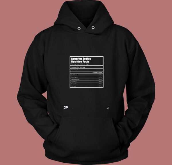 Aquarius Traits Horoscope Zodiac Sign Vintage Hoodie