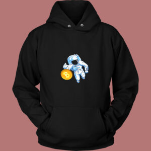 Astronaut Bitcoin Trader Crypto Asset Vintage Hoodie