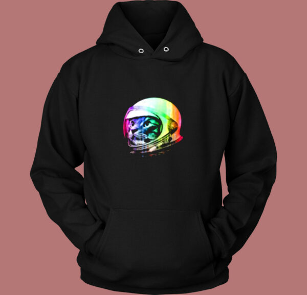 Astronaut Space Cat Vintage Hoodie