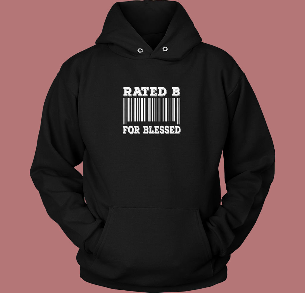 Awesome Bar Code Rated B Hoodie Style Awesome Bar Code Rated B Hoodie Style