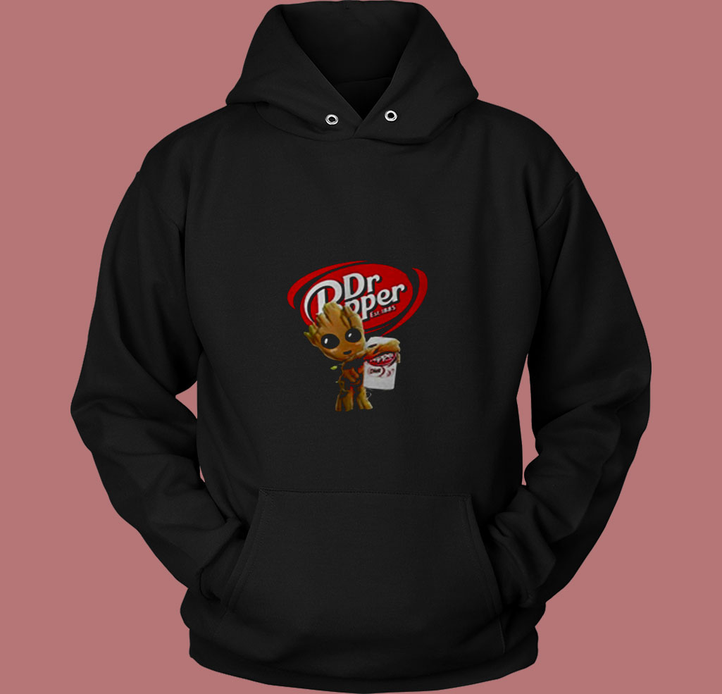 Baby Groot Dr Pepper Guardians Galaxy 80s Hoodie Baby Groot Dr Pepper Guardians Galaxy 80s Hoodie