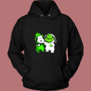 Baby Snoopy And Baby Grinch Vintage Hoodie