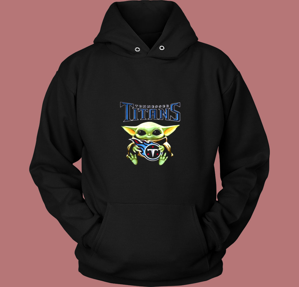 Baby Yoda Hug Tennessee Titans Vintage Hoodie Baby Yoda Hug Tennessee Titans Vintage Hoodie