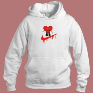 Bad Bunny Nike Sad Heart Parody Hoodie Style