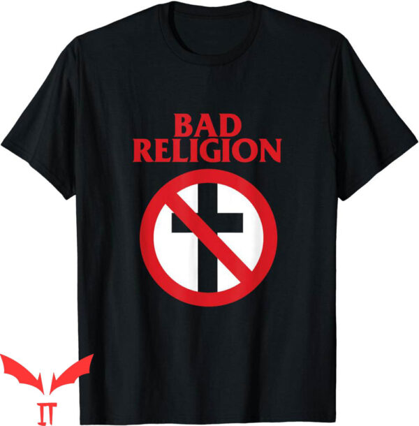 Bad Man T-Shirt Bad Religion Crossbuster Logo Funny