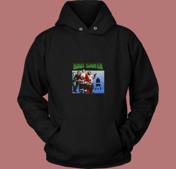 Bad Santa Christmas Funny 80s Hoodie