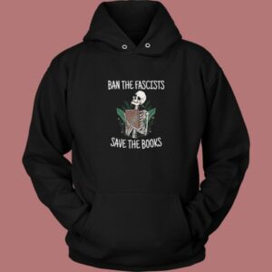 Ban The Fascists Skeleton Hoodie Style